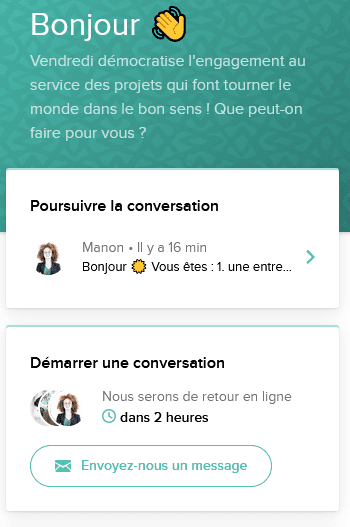 Live Chat - Vendredi