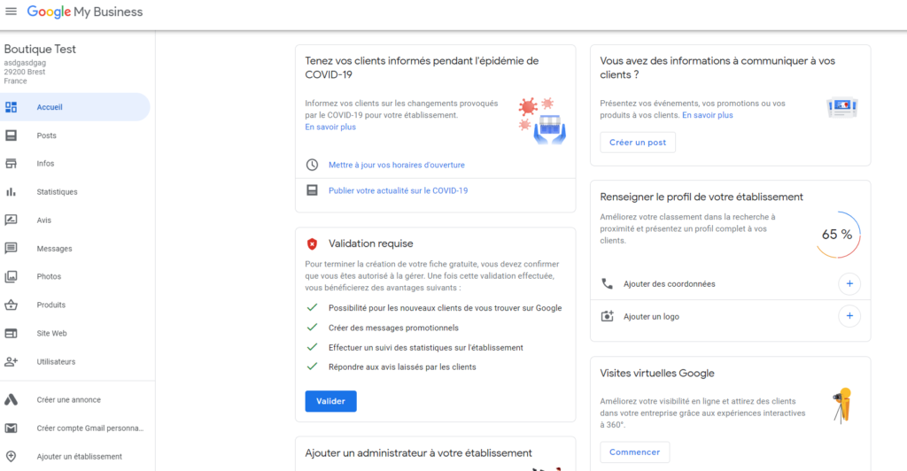 Référencement local - Google My Business Exemple 6