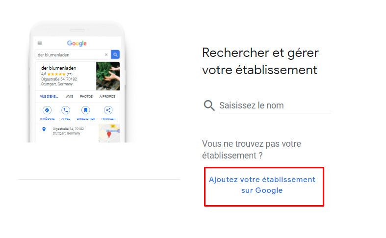 Référencement local - Google My Business Exemple 2