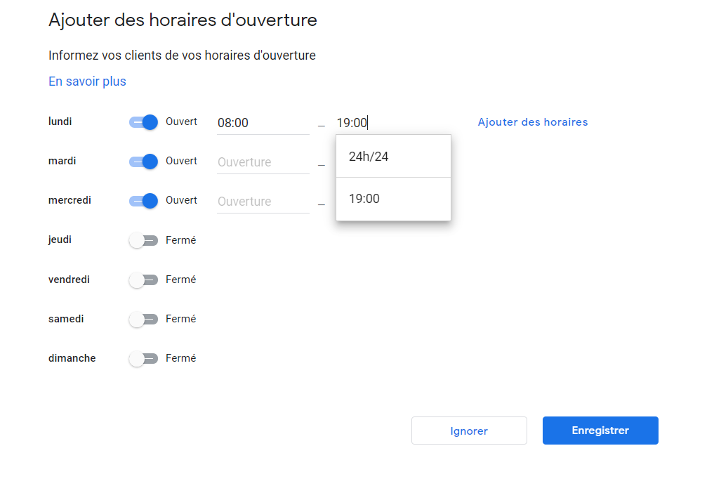 Référencement local - Google My Business Exemple 4