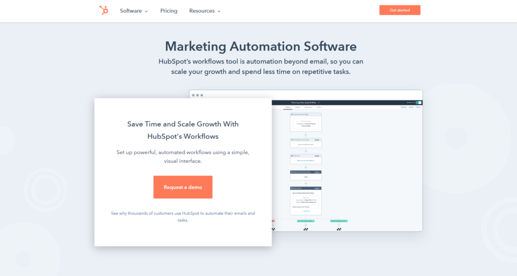 Logiciel marketing automation - Hubspot