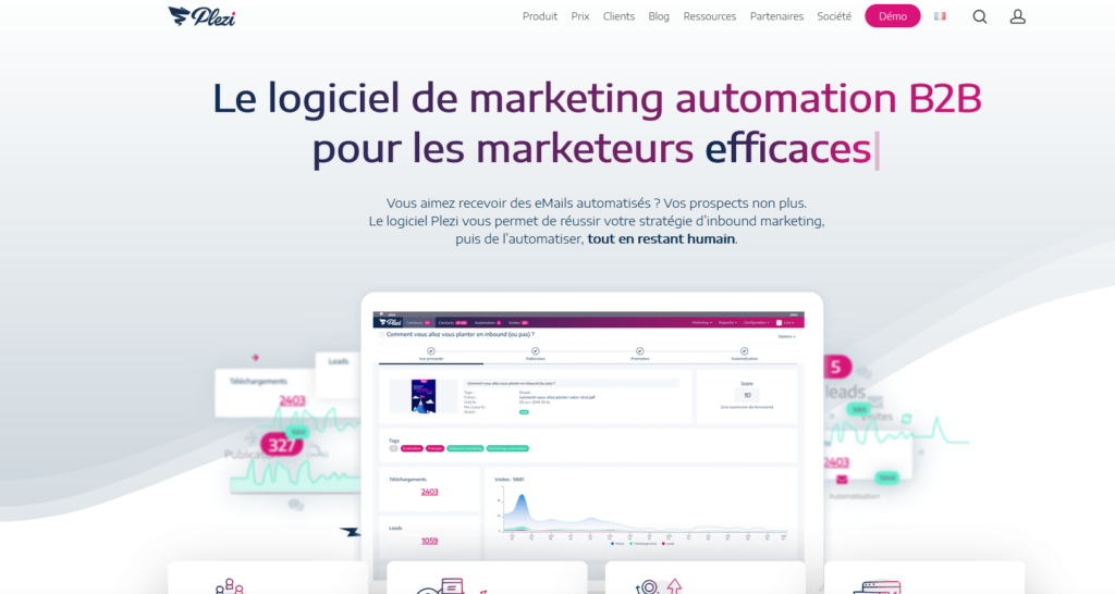 Logiciel marketing automation - Plezi