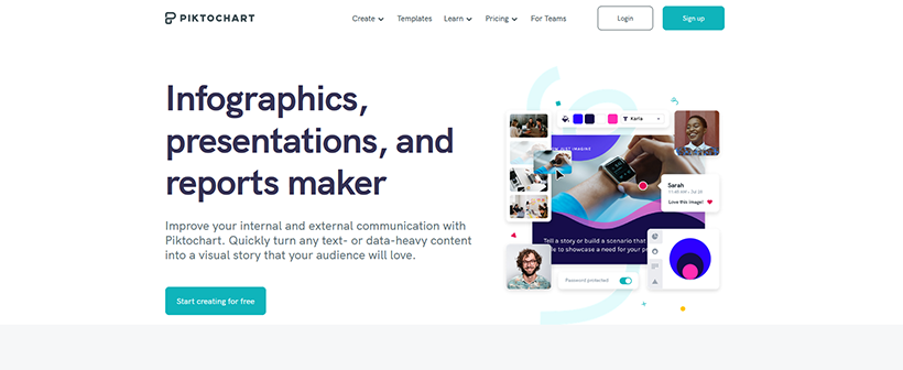 Creer une infographie - Piktochart