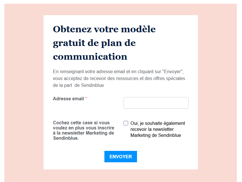 Liste d'email - Incitatif