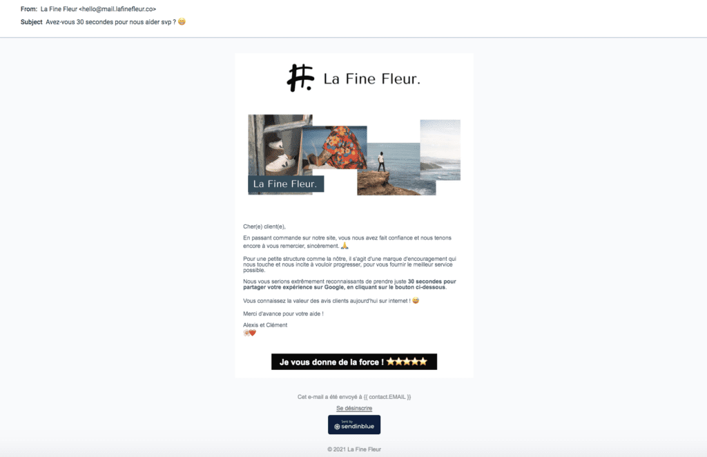 Étude de cas - marketing automation omnicanal Email 1