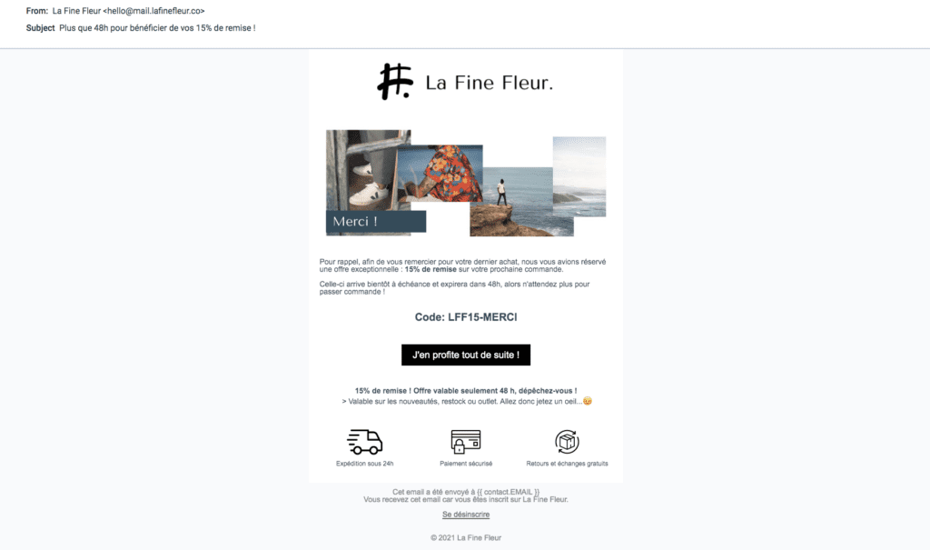 Étude de cas - marketing automation omnicanal Email 3