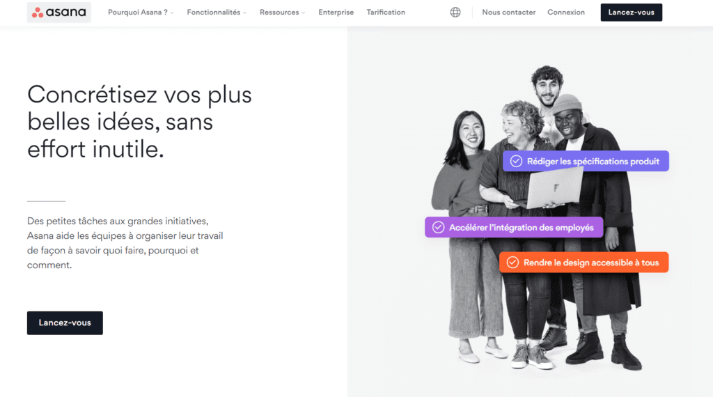 Campagne publicitaire - Asana