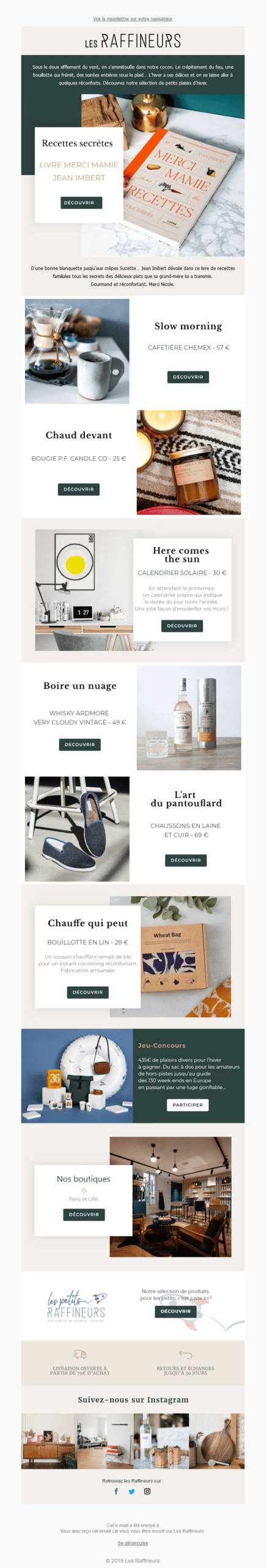Exemple Newsletter - Les Raffineurs