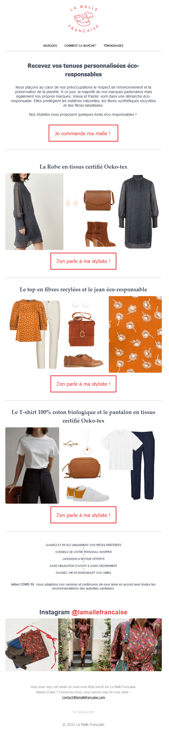 Exemple Newsletter - La Malle Française