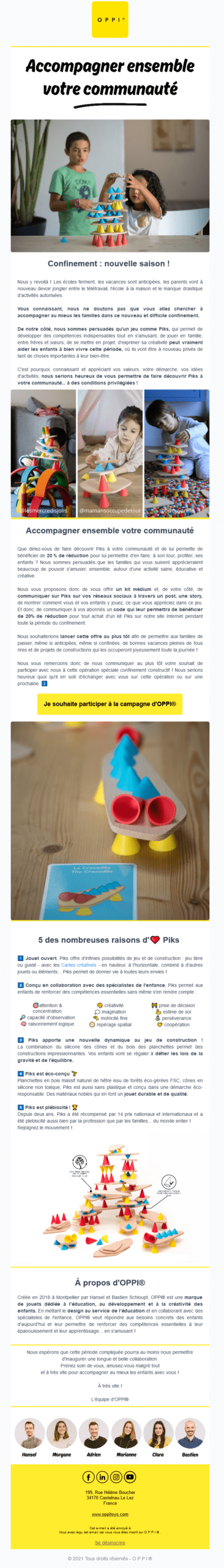 Exemple Newsletter - Oppi