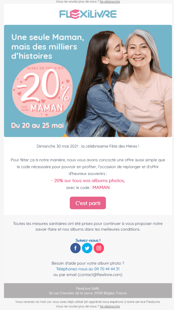 Exemple Newsletter - Flexilivre