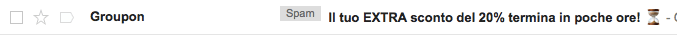 Oggetto Groupon Oggetto Groupon