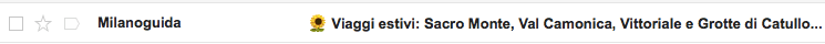 Un oggetto email troncato dal limite di visualizzazione di Gmail