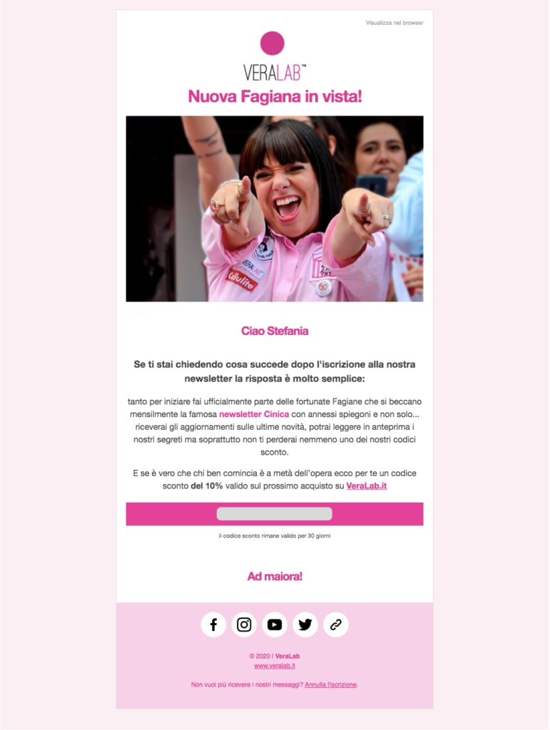 estetistacinica-welcome-email