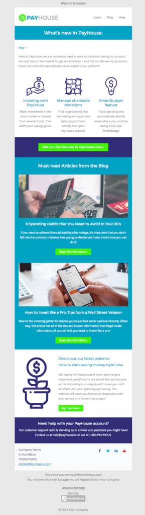 template-saas-newsletter-template
