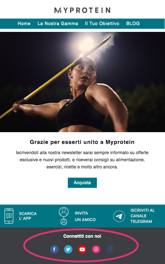 Esempio-welcome-email-myproterin