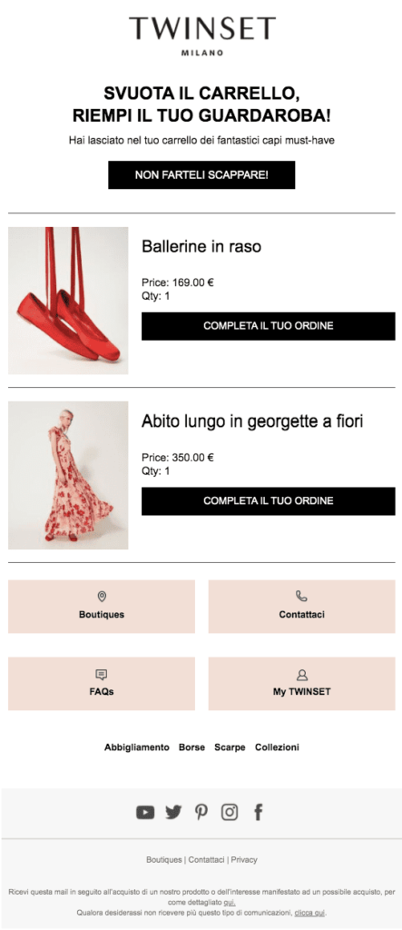 esempio-email-carrello-abbandonato-marketing-automation-twinset