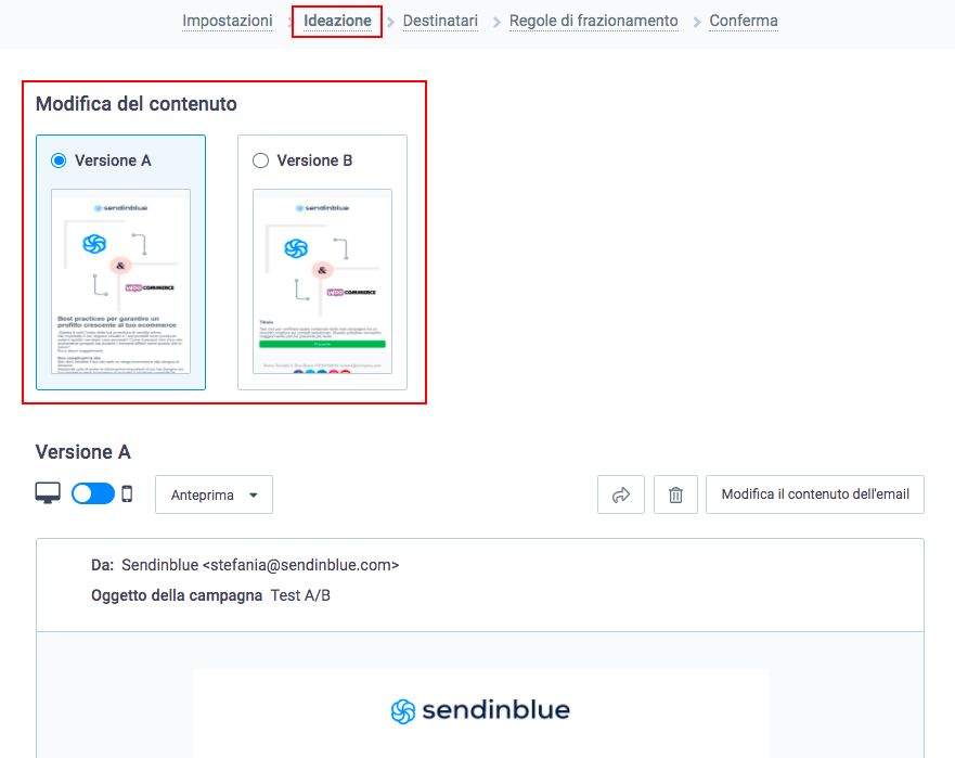 test-ab-contenuto