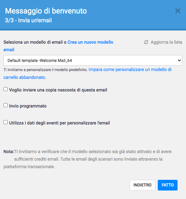 seleziona-email-benvenuto