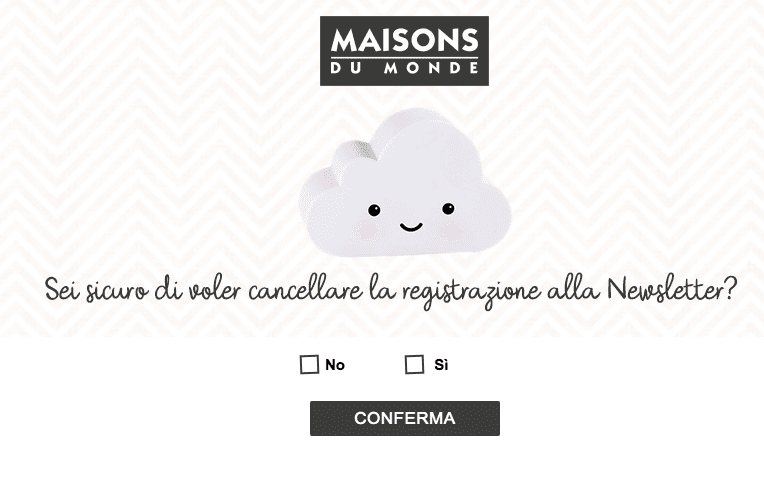 cancella_registrazione_newsletter_maison_du_monde