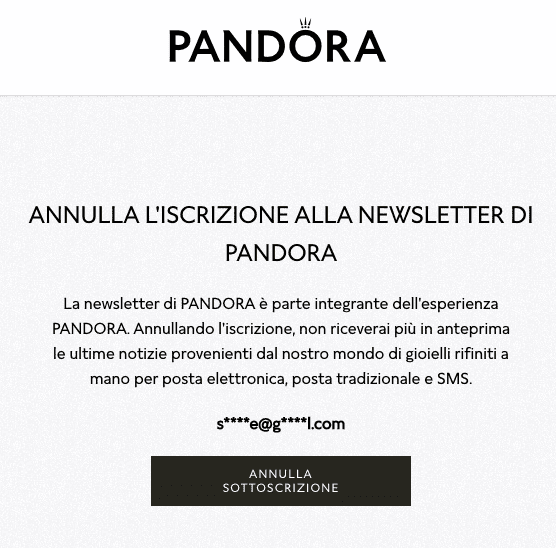 testo_cancellazione_newsletter_pandora