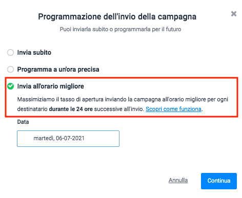 invio_orario_migliore_email