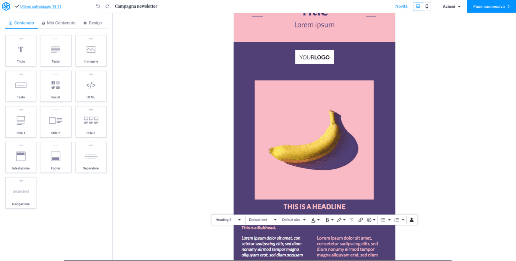 editor di design responsivo editor-drag-&-drop