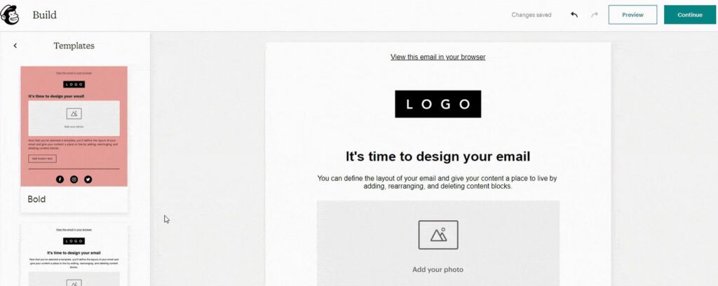 Mailchimp-editor-email