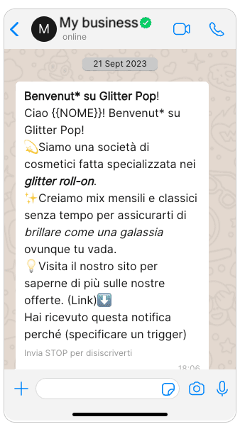 esempio-messggio-di-benvenuto-whatsapp-azienda